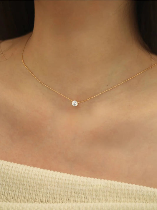 Piece Of Diamond Necklace