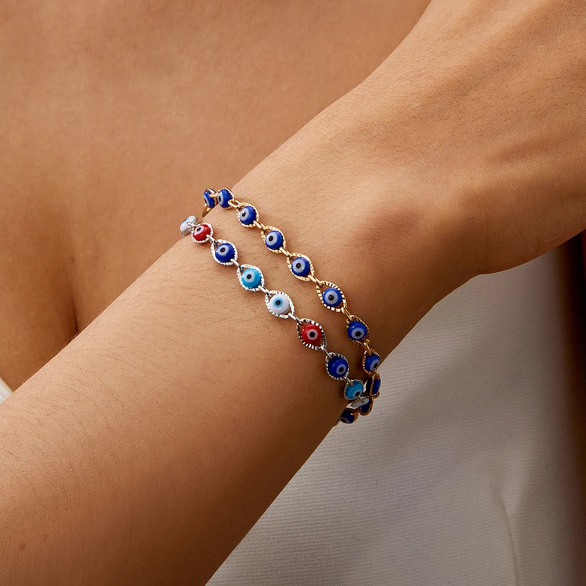 Blue Evil Eye Bracelet